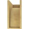 Ekena Millwork 8"W x 16"D x 16"H Classic Huntington Rough Cedar Woodgrain TimberThane Corbel, Primed Tan CORUR08X16X16HUNRCPR - alternate 3